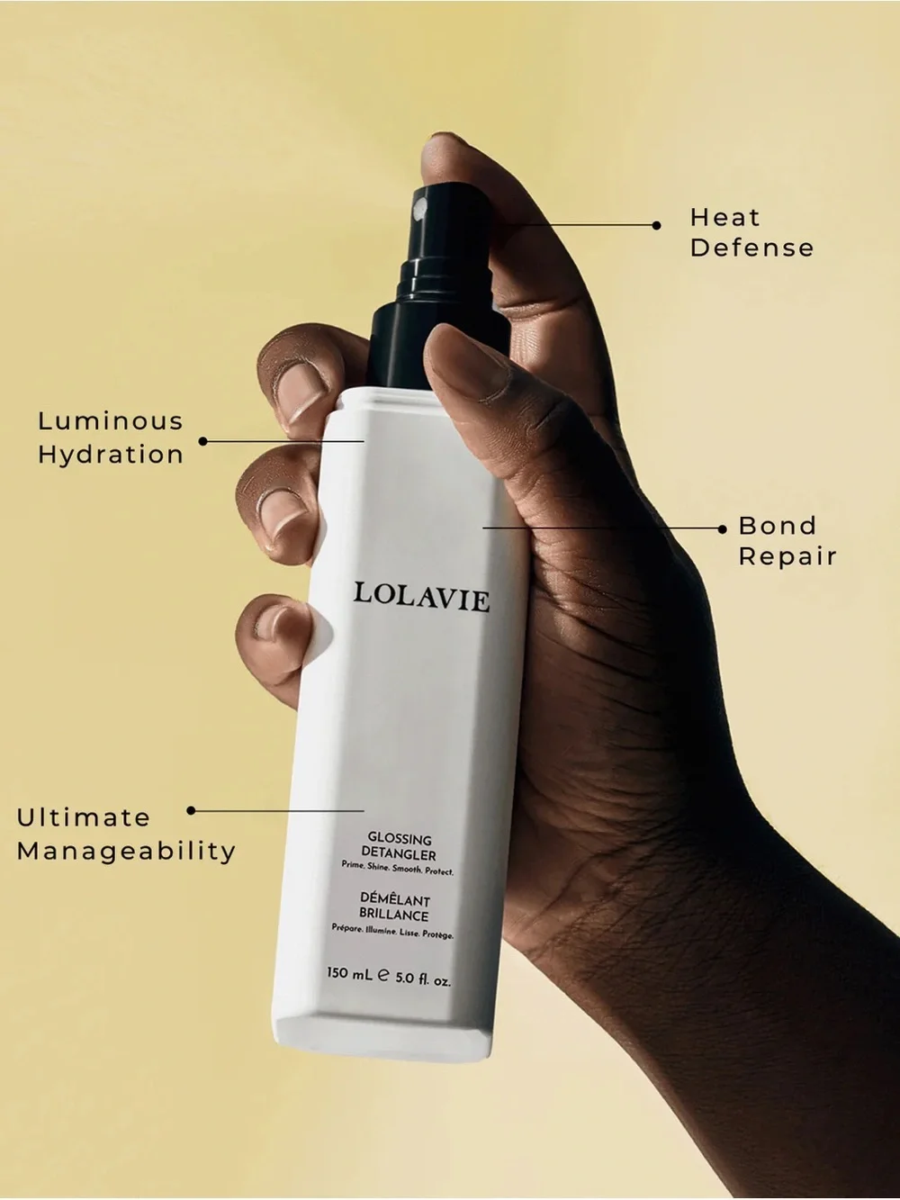 Lolavie Glossing Detangler full size 5fl oz